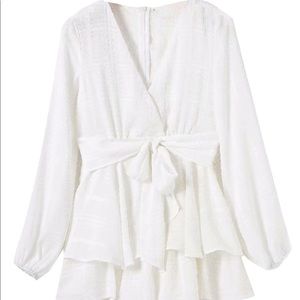 NWT Goodnight Macaroon White Romper